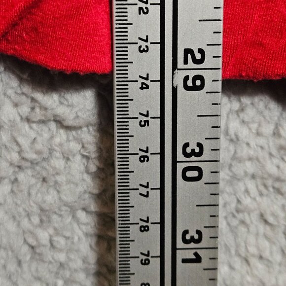 Monaco Red Long-Sleeve Open-Back Mini Dress With Mock Neck & Pleated Details - Picture 6 of 9